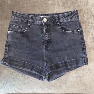 Zara Black Denim Shorts